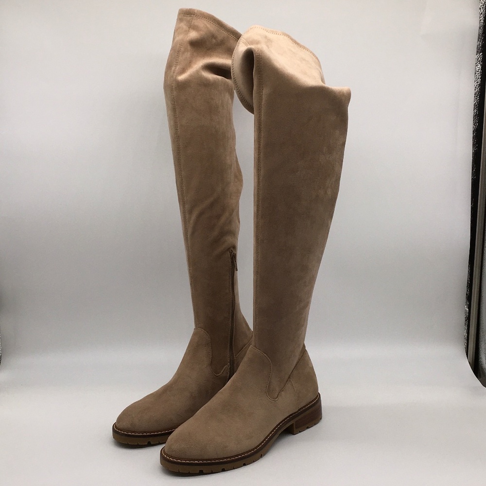 Steve Madden Lizbeth Taupe Knee High Boots size 8